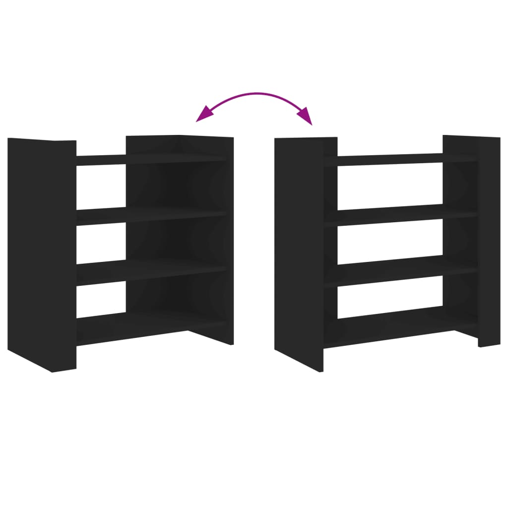 Buffet noir 73,5x35x75 cm bois d'ingénierie - XIOS