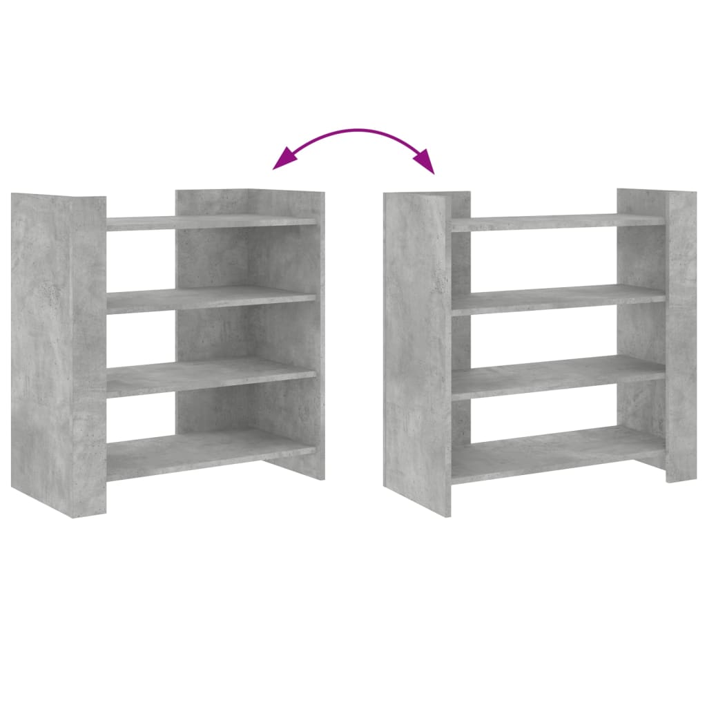 Buffet gris béton 73,5x35x75 cm bois d'ingénierie - XIOS