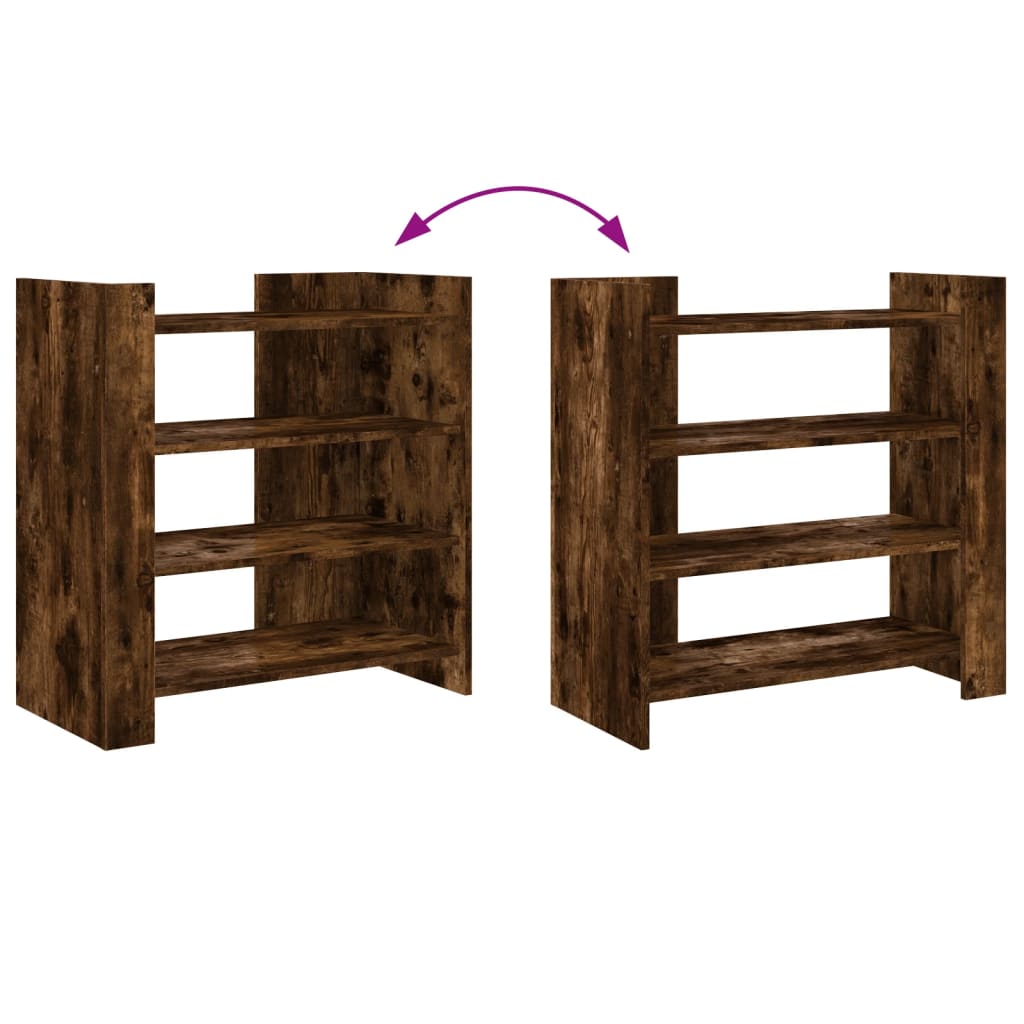 Buffet chêne fumé 73,5x35x75 cm bois d'ingénierie - XIOS