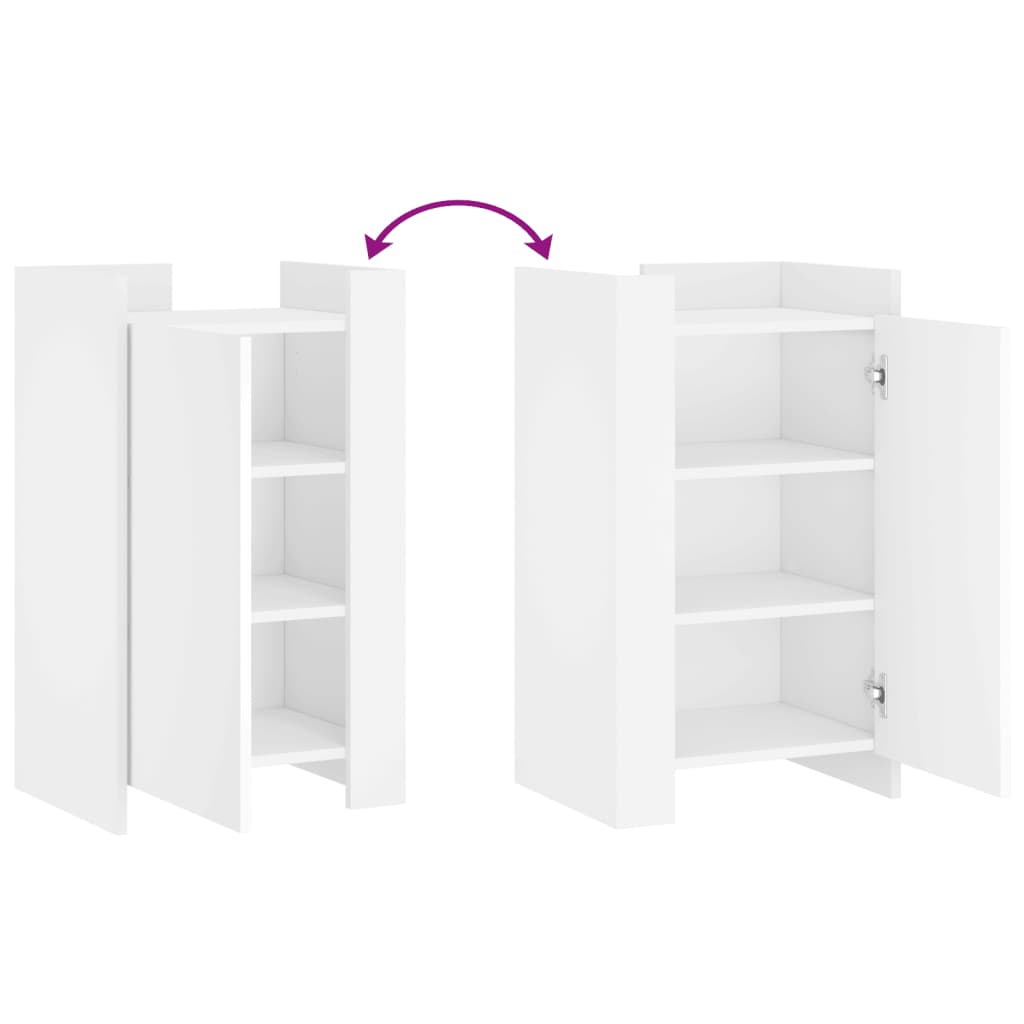 Buffet blanc 45x35x75 cm bois d'ingénierie - XIOS