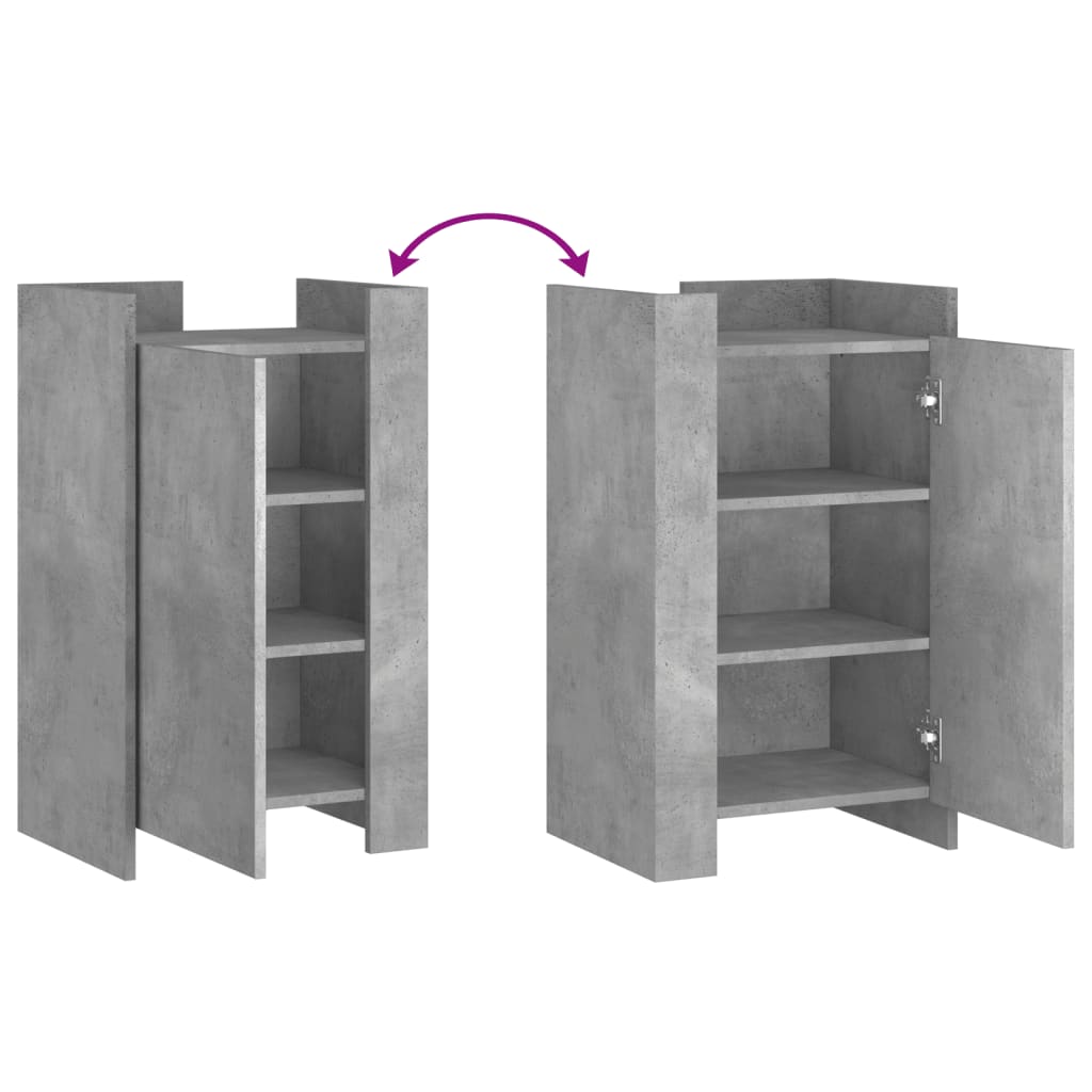 Buffet gris béton 45x35x75 cm Bois d'ingénierie - XIOS