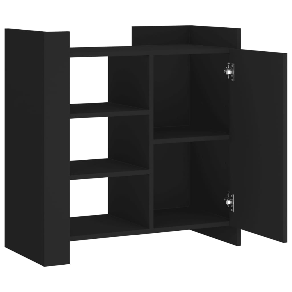 Buffet noir 73,5x35x75 cm bois d'ingénierie - XIOS