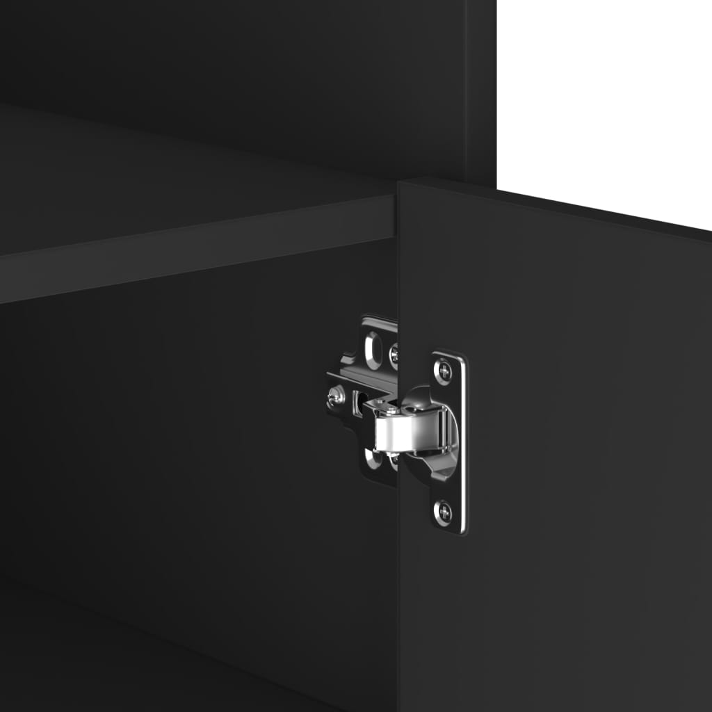 Buffet noir 73,5x35x75 cm bois d'ingénierie - XIOS