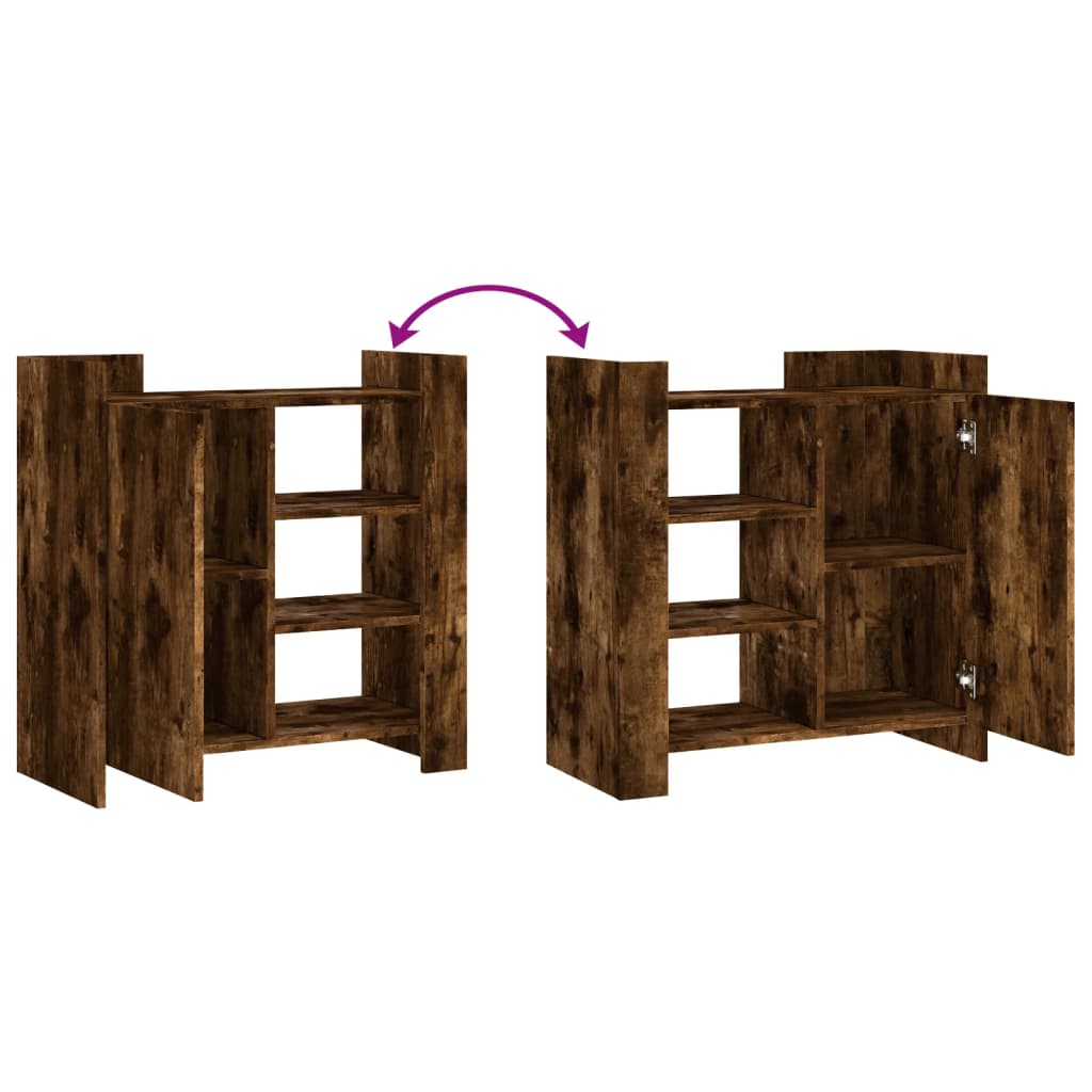 Buffet chêne fumé 73,5x35x75 cm bois d'ingénierie - XIOS