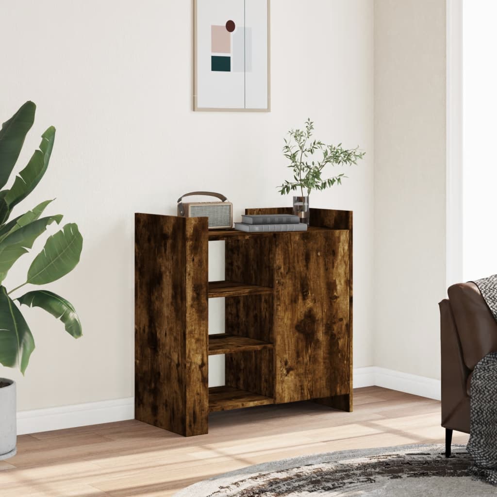 Buffet chêne fumé 73,5x35x75 cm bois d'ingénierie - XIOS