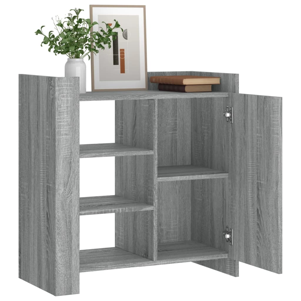 Buffet sonoma gris 73,5x35x75 cm bois d'ingénierie - XIOS