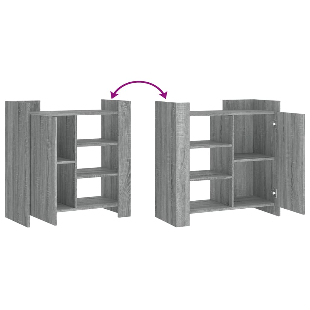 Buffet sonoma gris 73,5x35x75 cm bois d'ingénierie - XIOS
