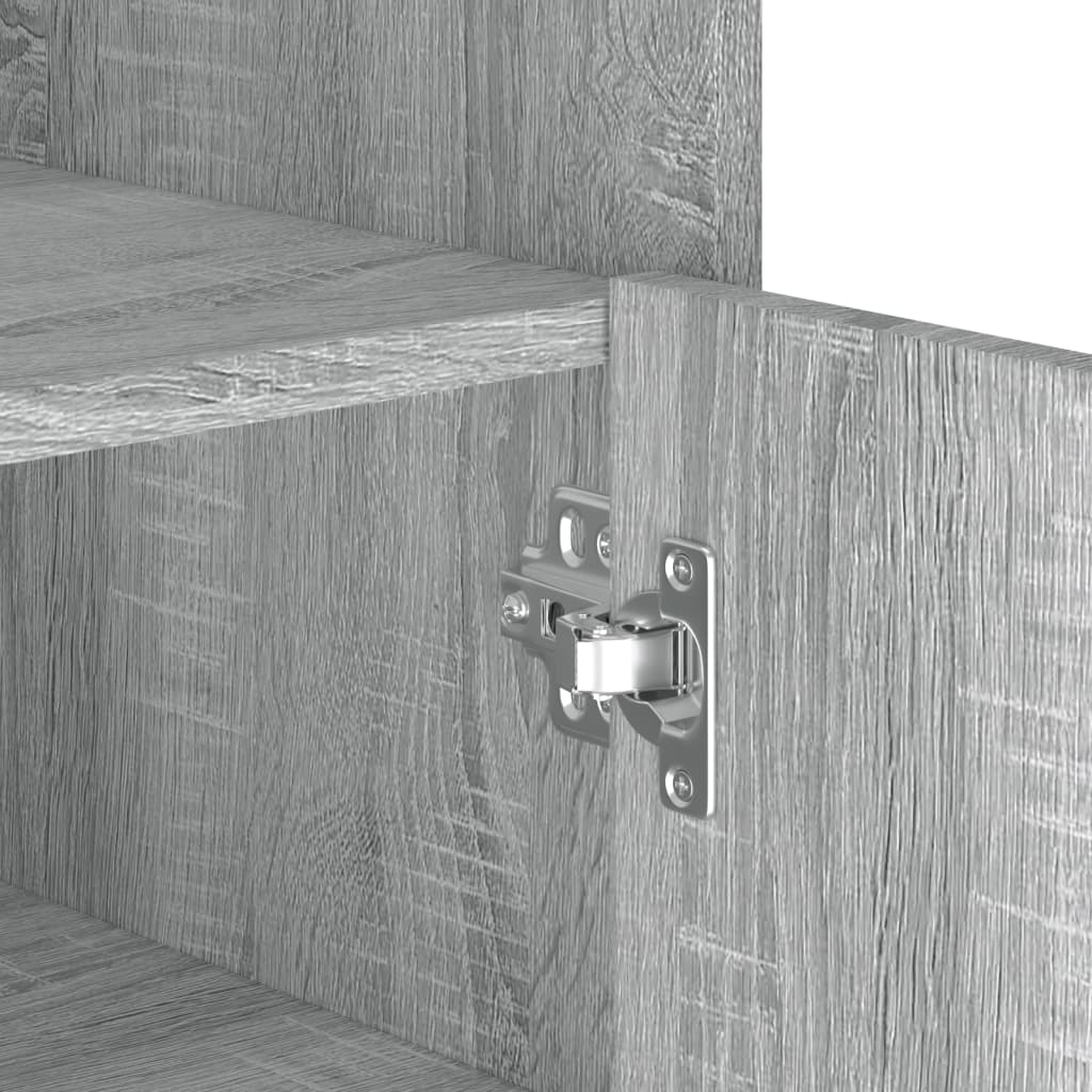 Buffet sonoma gris 73,5x35x75 cm bois d'ingénierie - XIOS