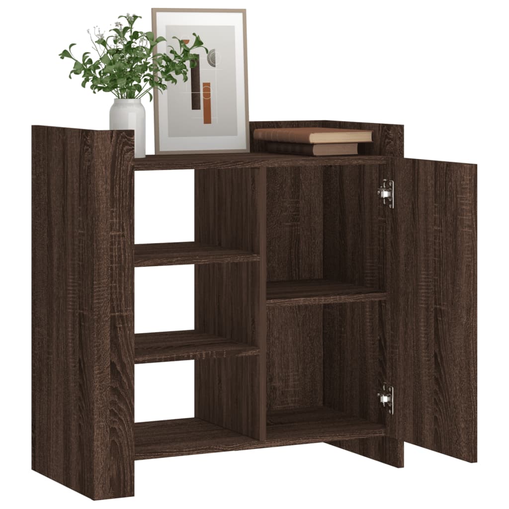 Buffet chêne marron 73,5x35x75 cm bois d'ingénierie - XIOS