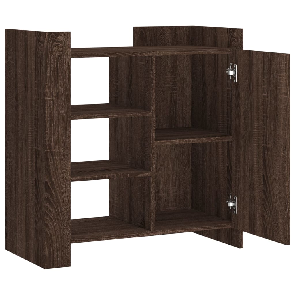 Buffet chêne marron 73,5x35x75 cm bois d'ingénierie - XIOS