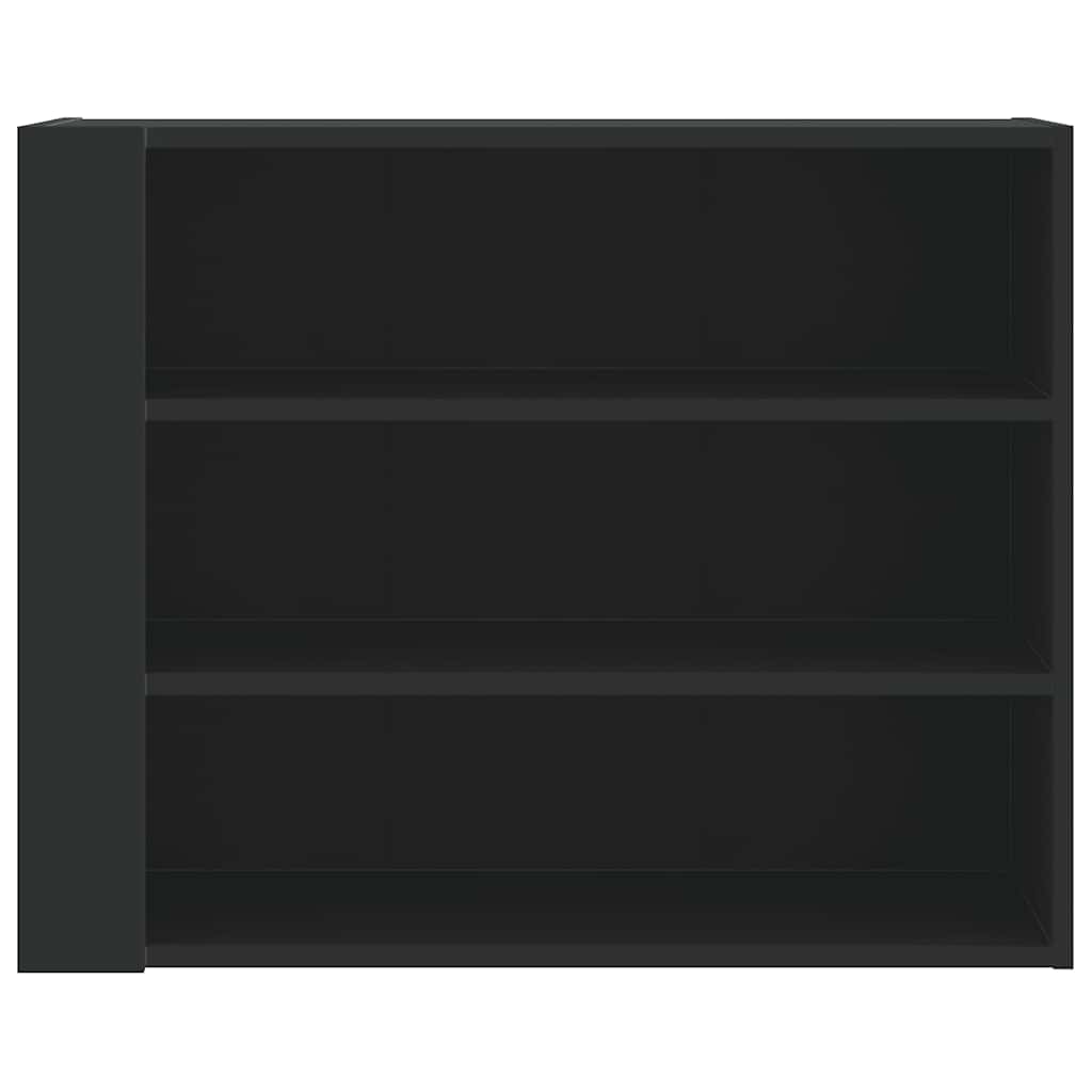 Armoire murale noir 75x35x60 cm bois d'ingénierie - XIOS