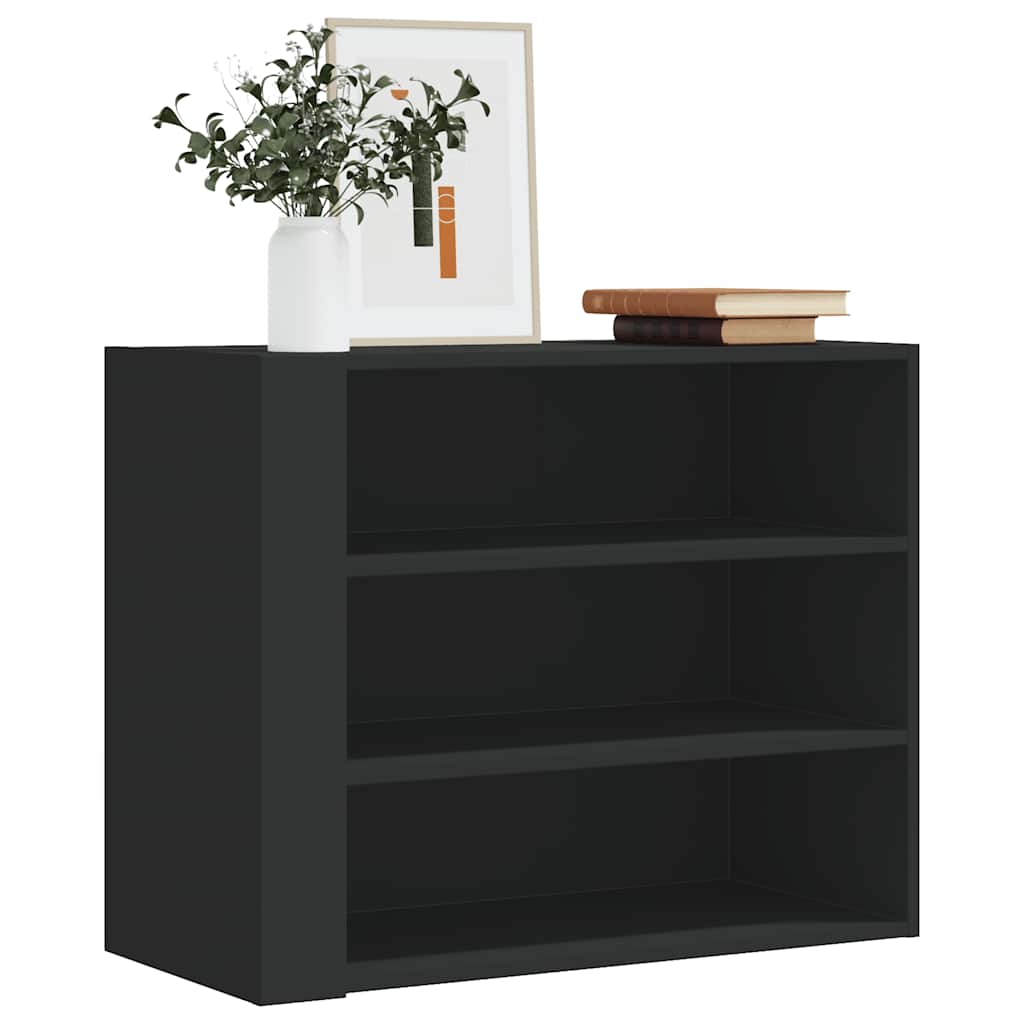 Armoire murale noir 75x35x60 cm bois d'ingénierie - XIOS