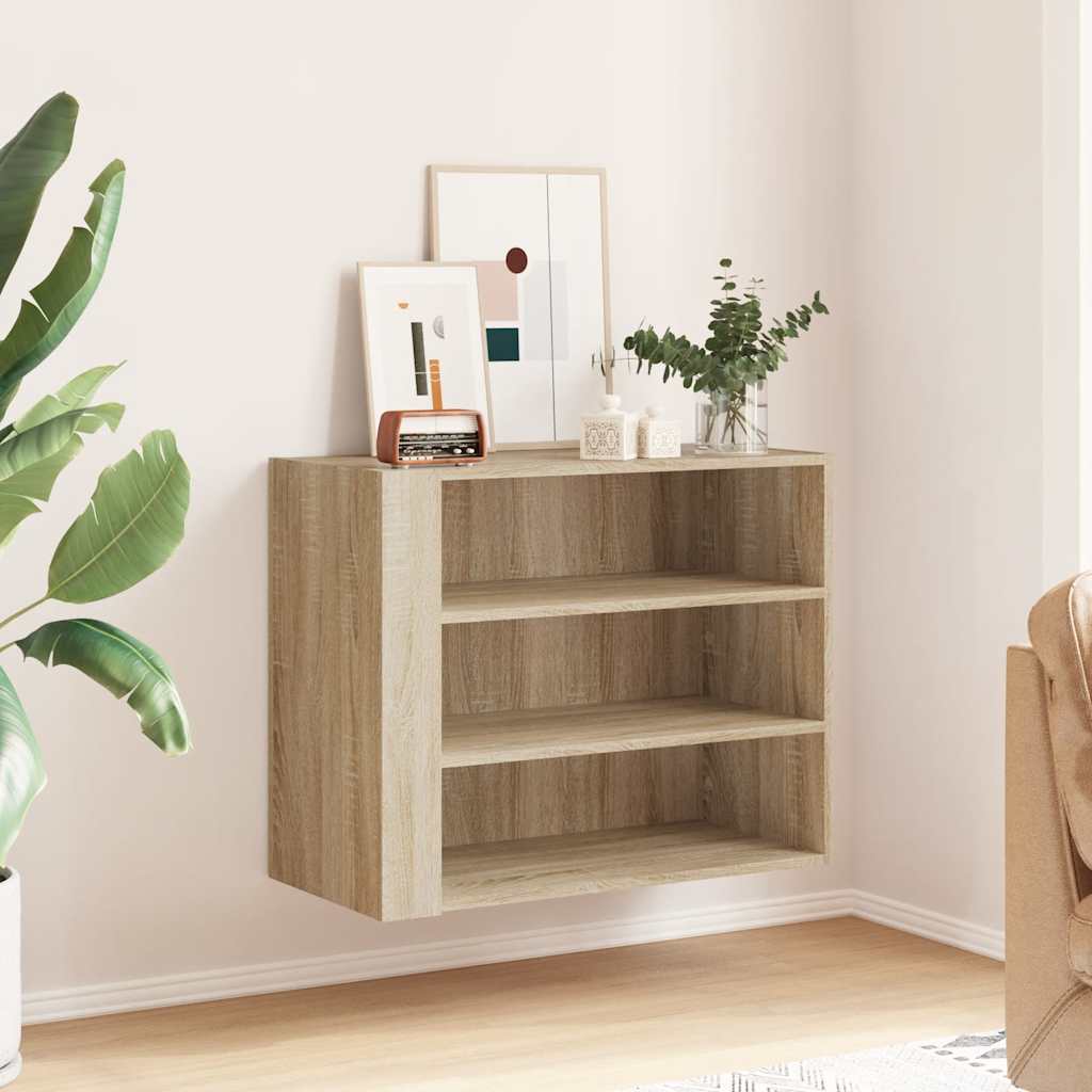 Armoire murale chêne sonoma 75x35x60 cm bois d'ingénierie - XIOS