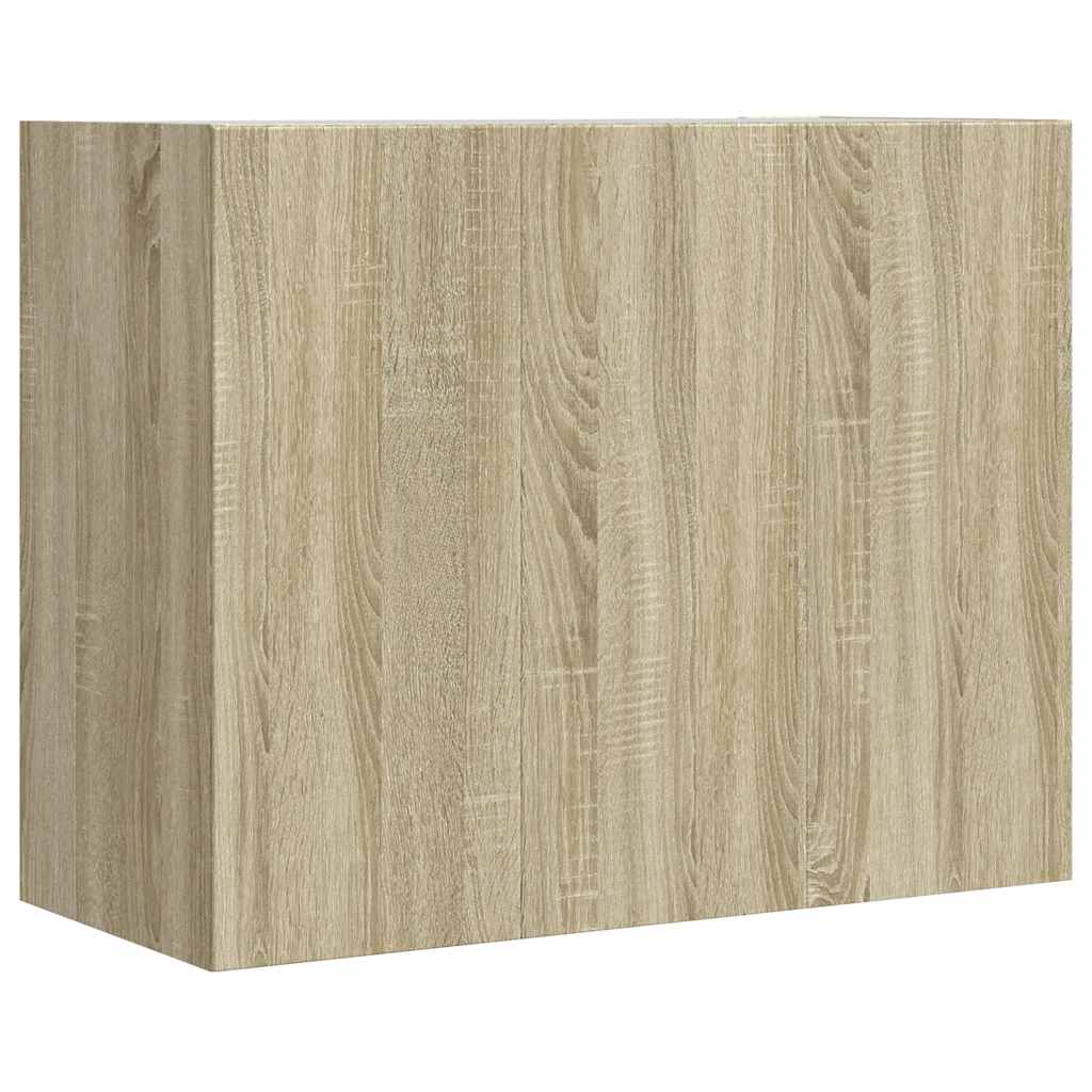 Armoire murale chêne sonoma 75x35x60 cm bois d'ingénierie - XIOS