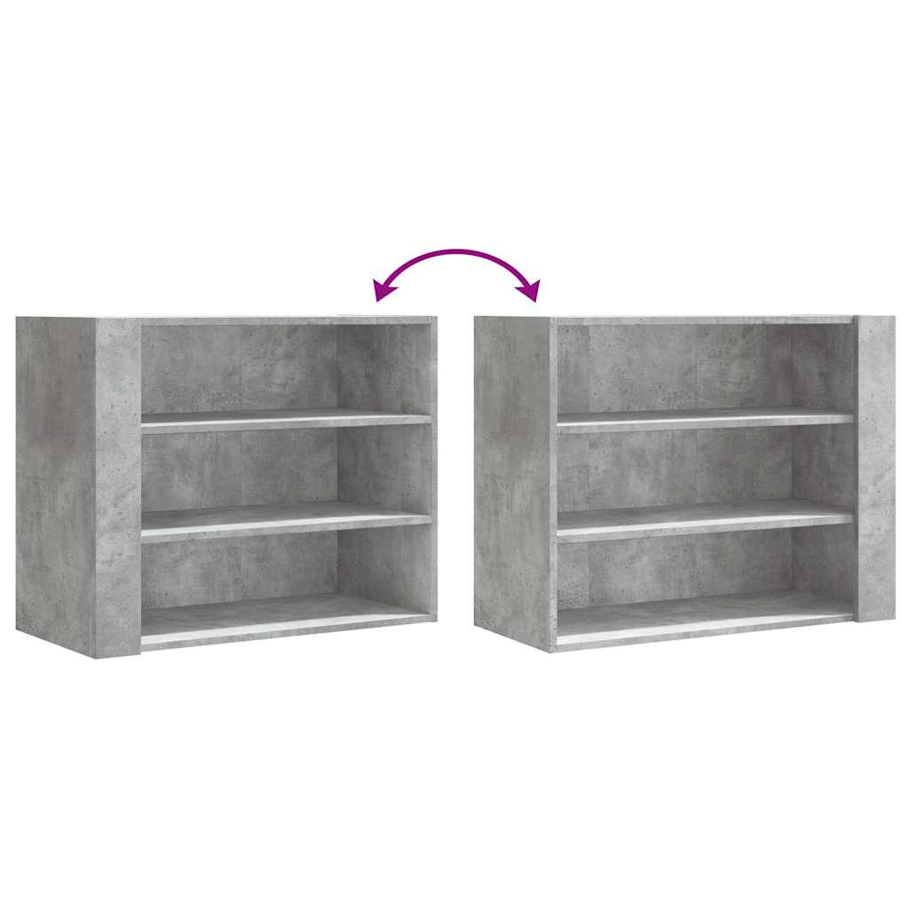 Armoire murale gris béton 75x35x60 cm bois d'ingénierie - XIOS