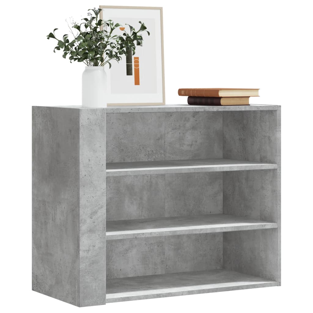 Armoire murale gris béton 75x35x60 cm bois d'ingénierie - XIOS
