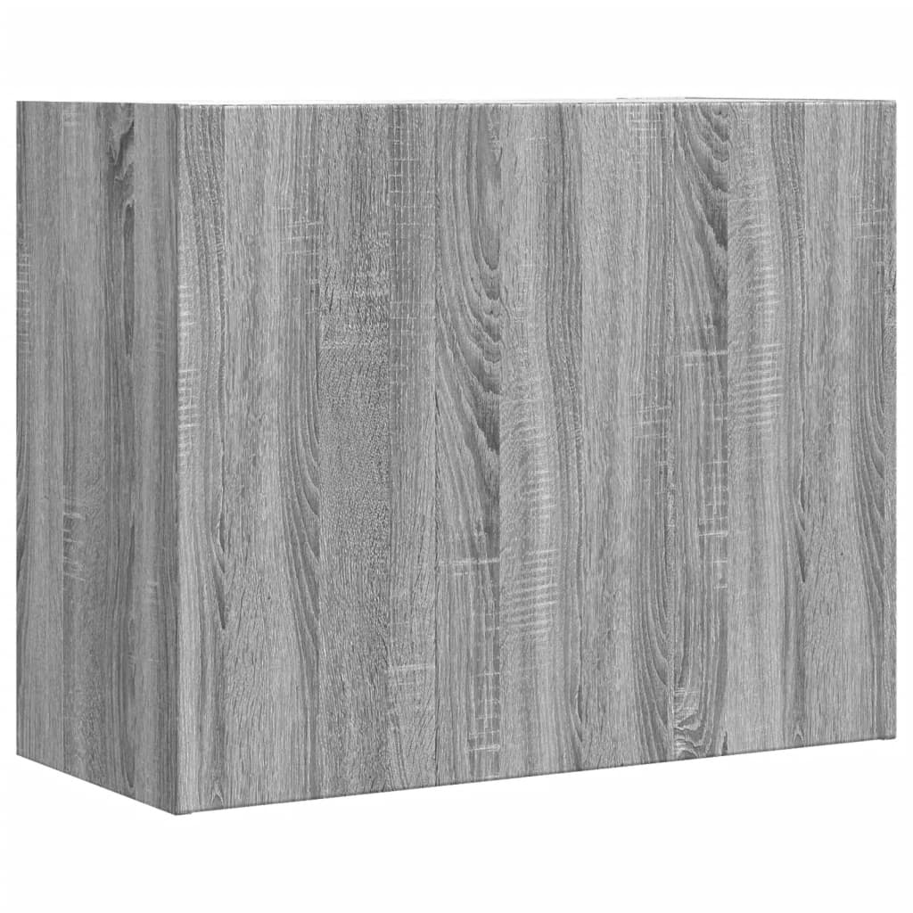 Armoire murale sonoma gris 75x35x60 cm bois d'ingénierie - XIOS