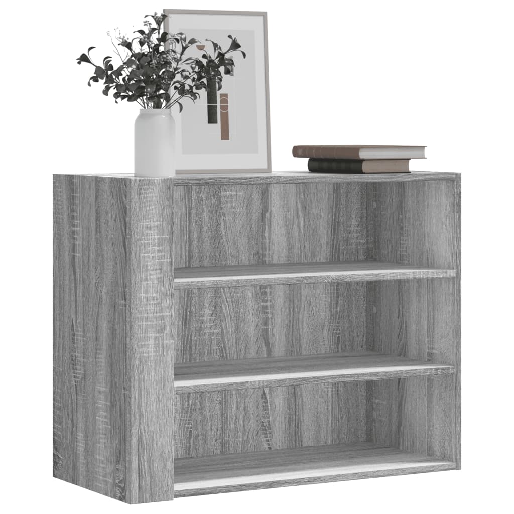 Armoire murale sonoma gris 75x35x60 cm bois d'ingénierie - XIOS