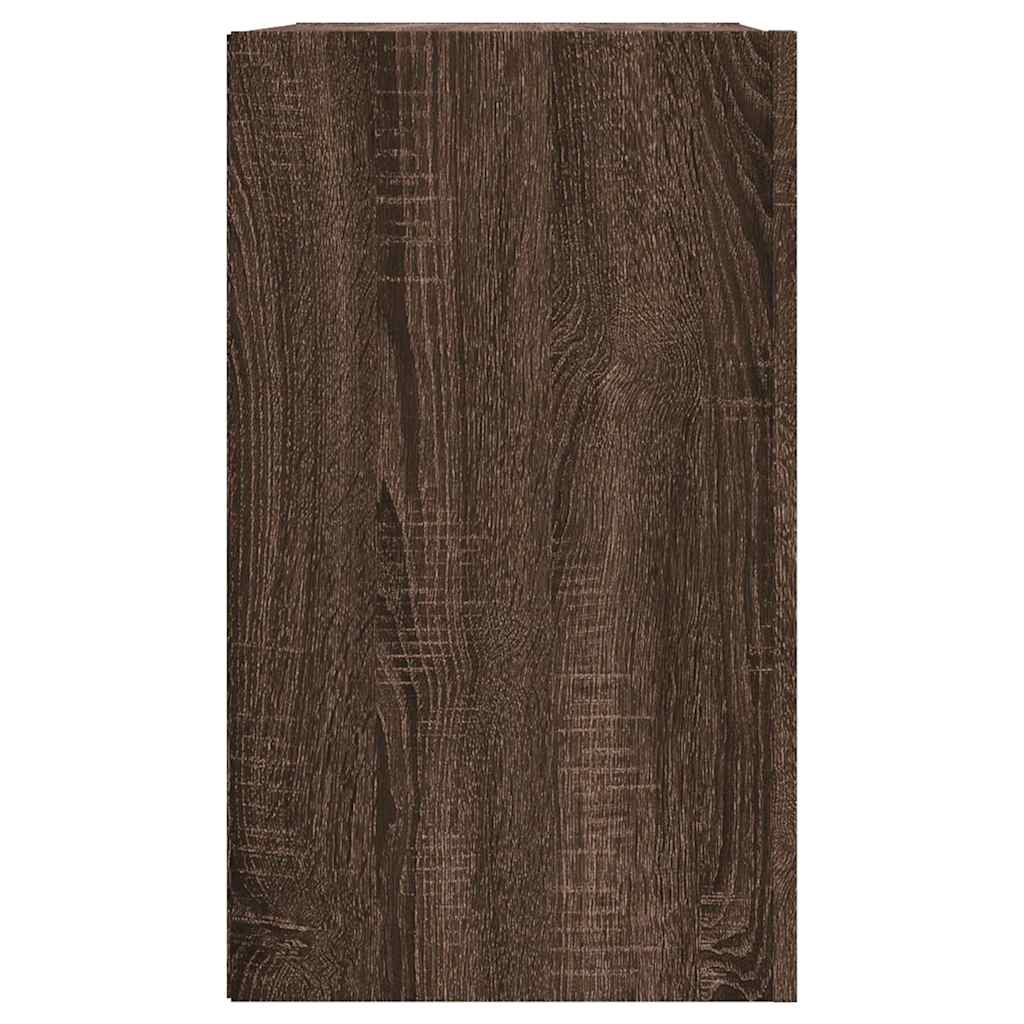 Armoire murale chêne marron 75x35x60 cm bois d'ingénierie - XIOS
