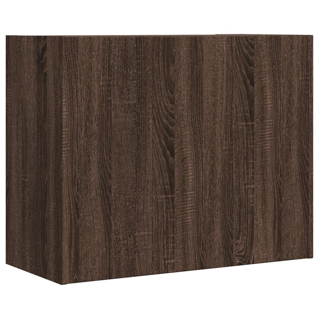 Armoire murale chêne marron 75x35x60 cm bois d'ingénierie - XIOS