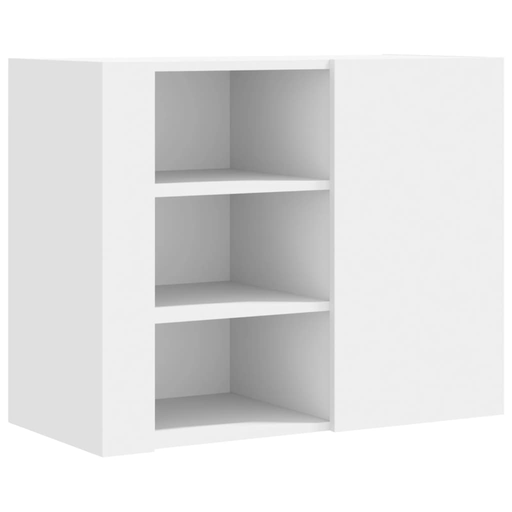 Armoire murale blanc 75x35x60 cm bois d'ingénierie - XIOS