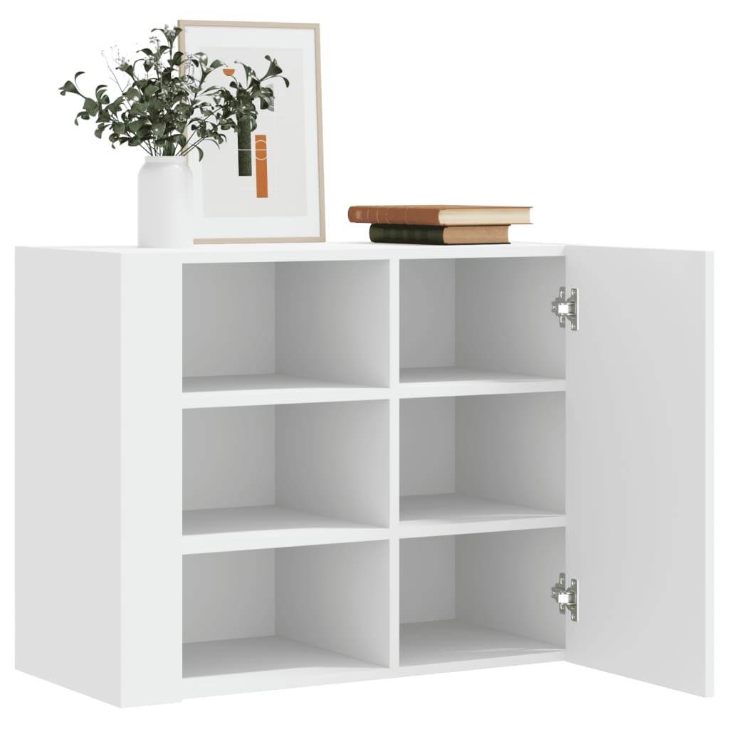 Armoire murale blanc 75x35x60 cm bois d'ingénierie - XIOS