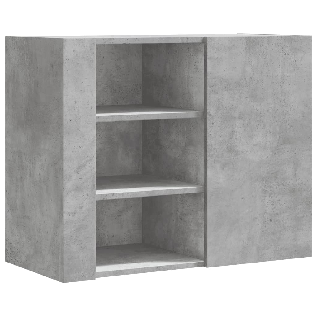 Armoire murale gris béton 75x35x60 cm bois d'ingénierie - XIOS