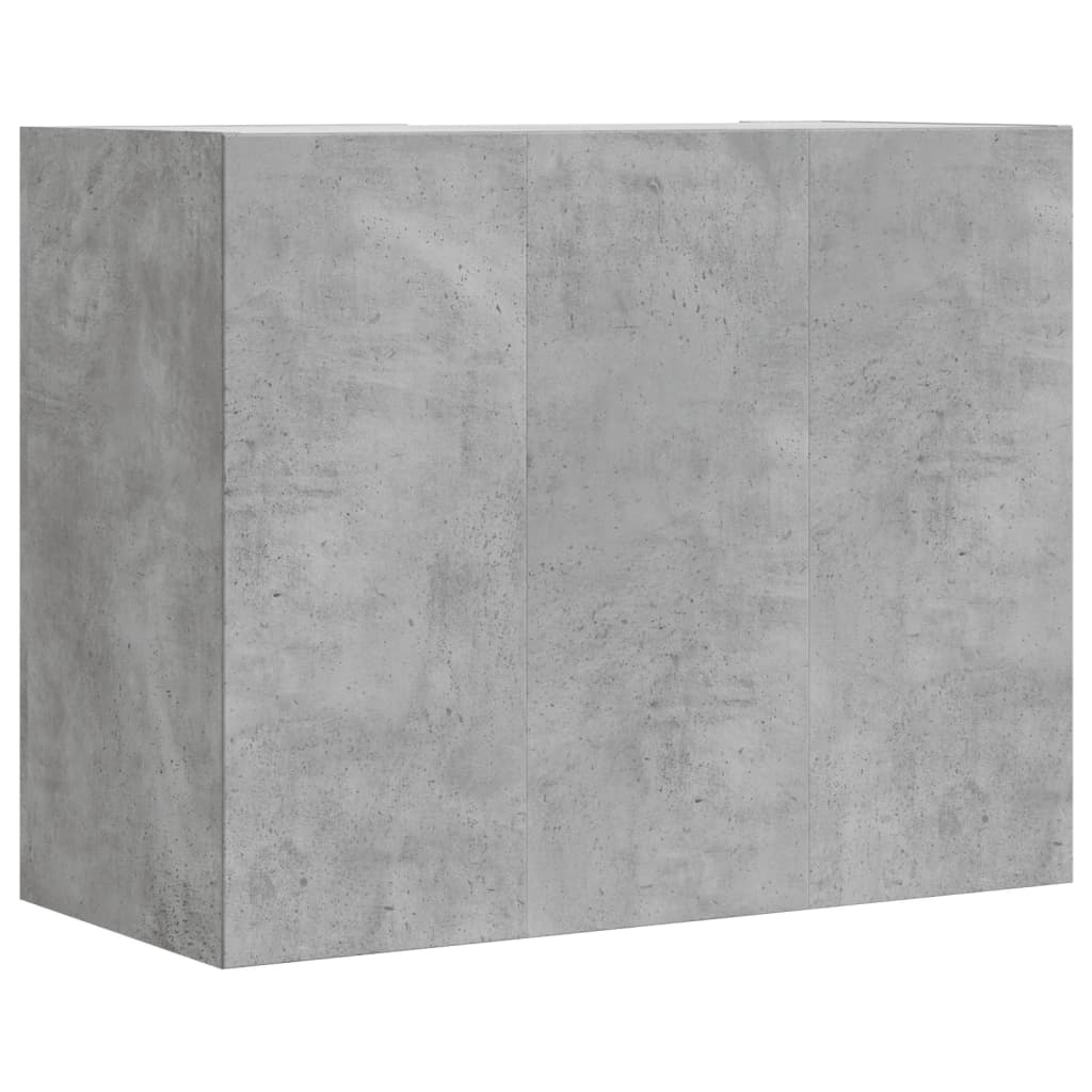 Armoire murale gris béton 75x35x60 cm bois d'ingénierie - XIOS