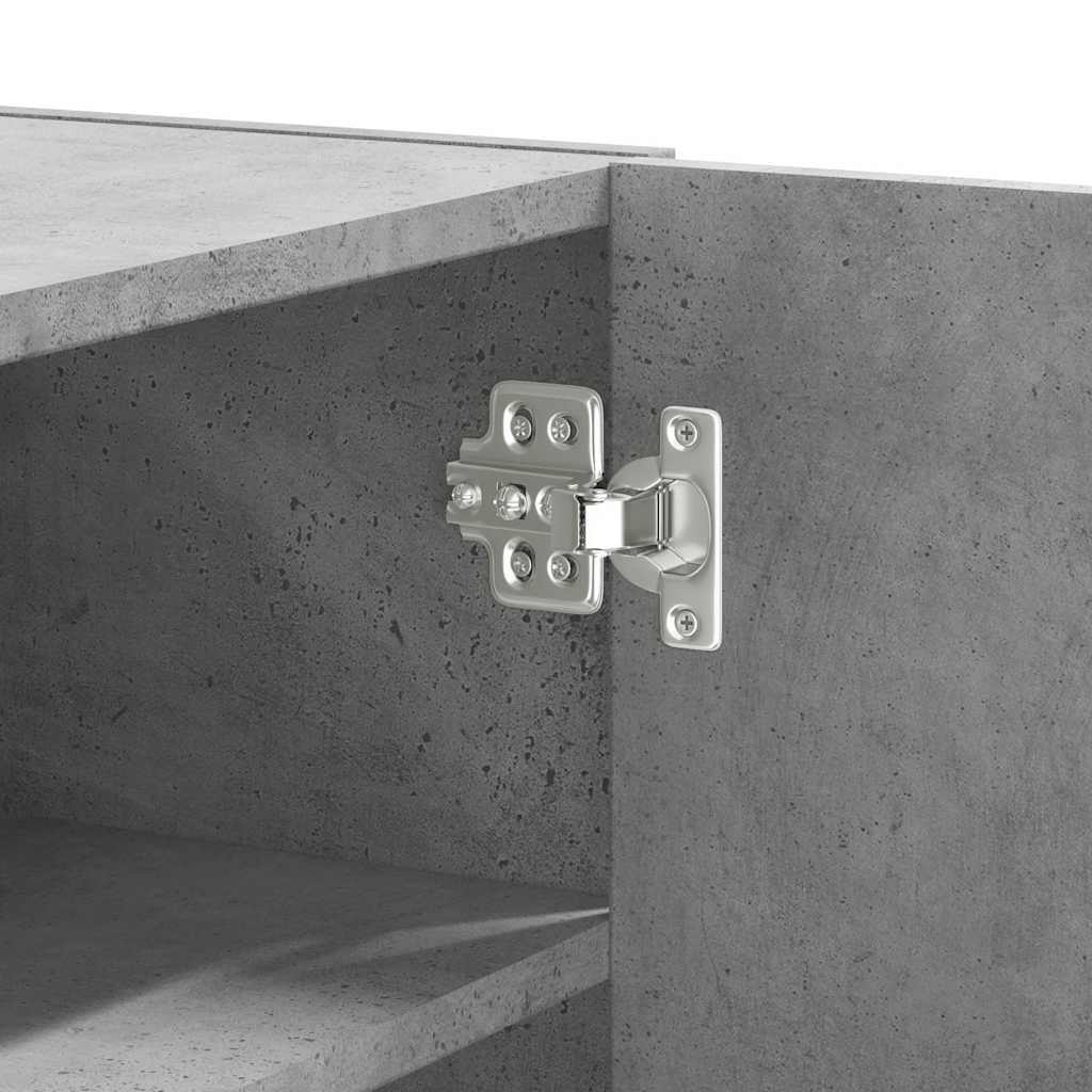 Armoire murale gris béton 75x35x60 cm bois d'ingénierie - XIOS