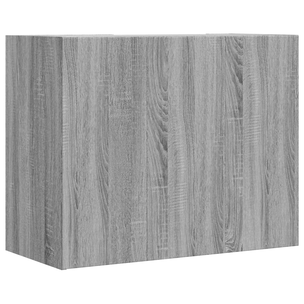 Armoire murale sonoma gris 75x35x60 cm bois d'ingénierie - XIOS