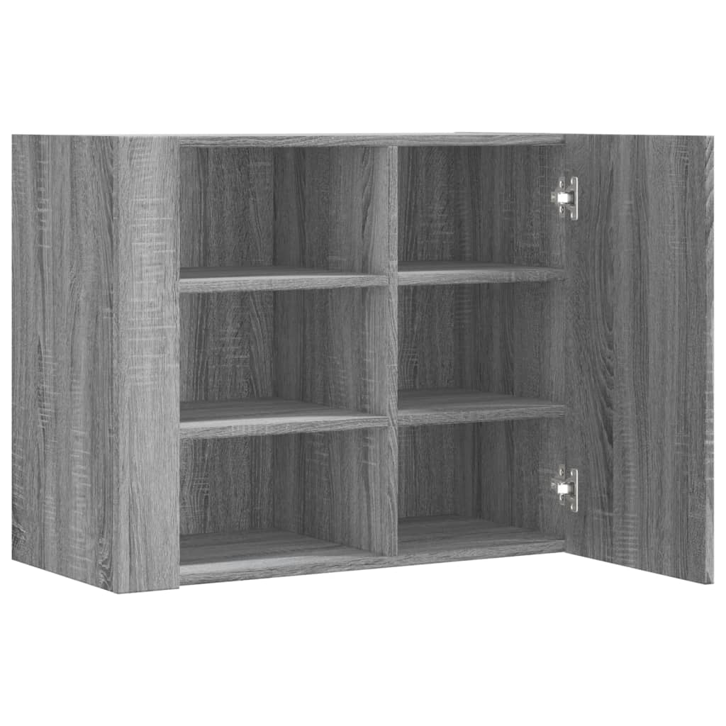Armoire murale sonoma gris 75x35x60 cm bois d'ingénierie - XIOS