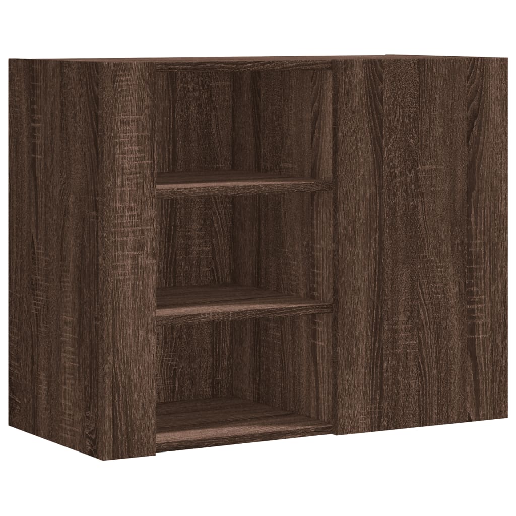 Armoire murale chêne marron 75x35x60 cm bois d'ingénierie - XIOS