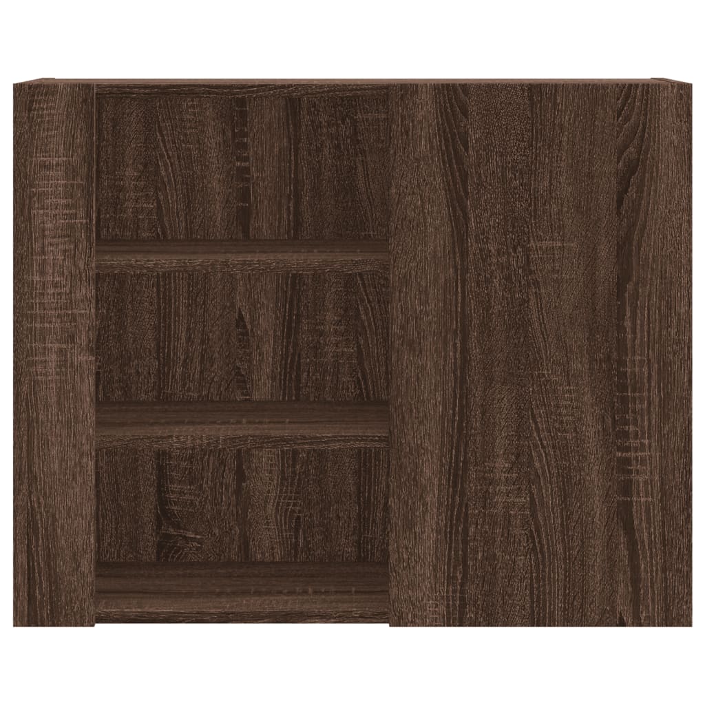 Armoire murale chêne marron 75x35x60 cm bois d'ingénierie - XIOS