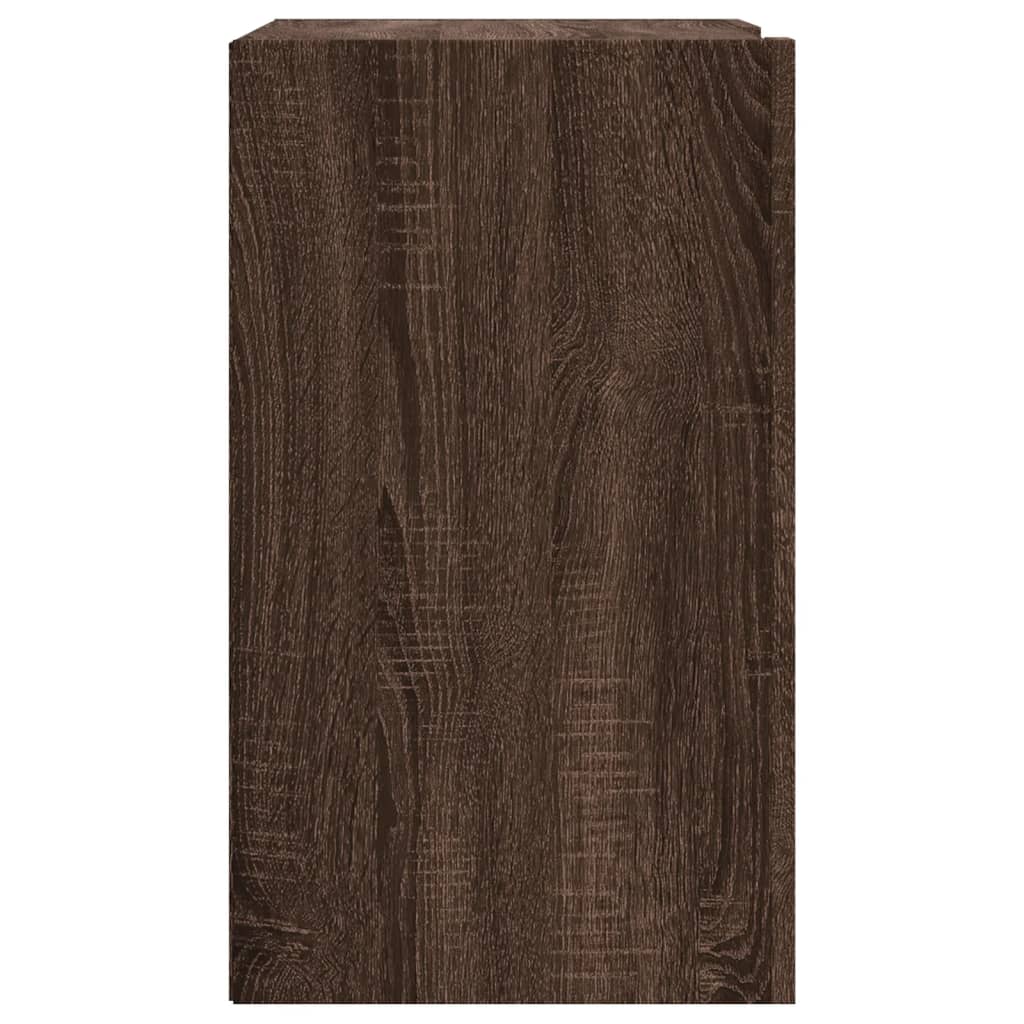 Armoire murale chêne marron 75x35x60 cm bois d'ingénierie - XIOS