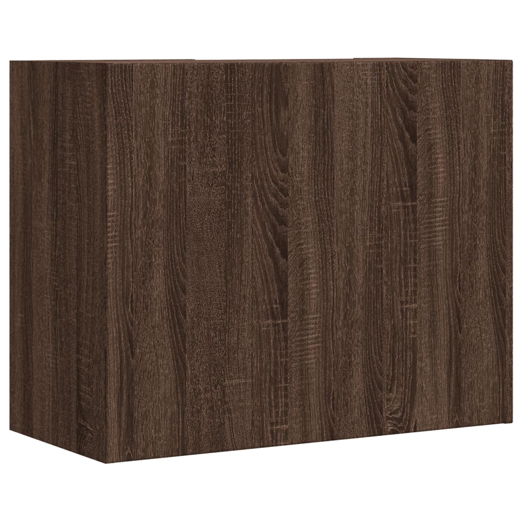 Armoire murale chêne marron 75x35x60 cm bois d'ingénierie - XIOS