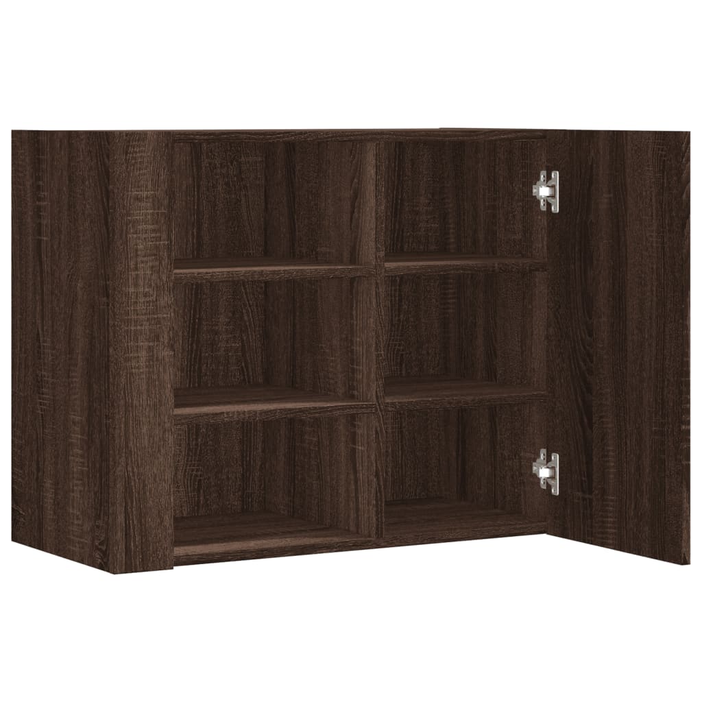 Armoire murale chêne marron 75x35x60 cm bois d'ingénierie - XIOS