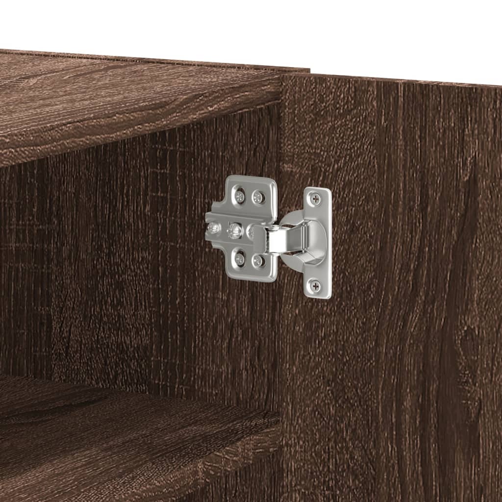 Armoire murale chêne marron 75x35x60 cm bois d'ingénierie - XIOS