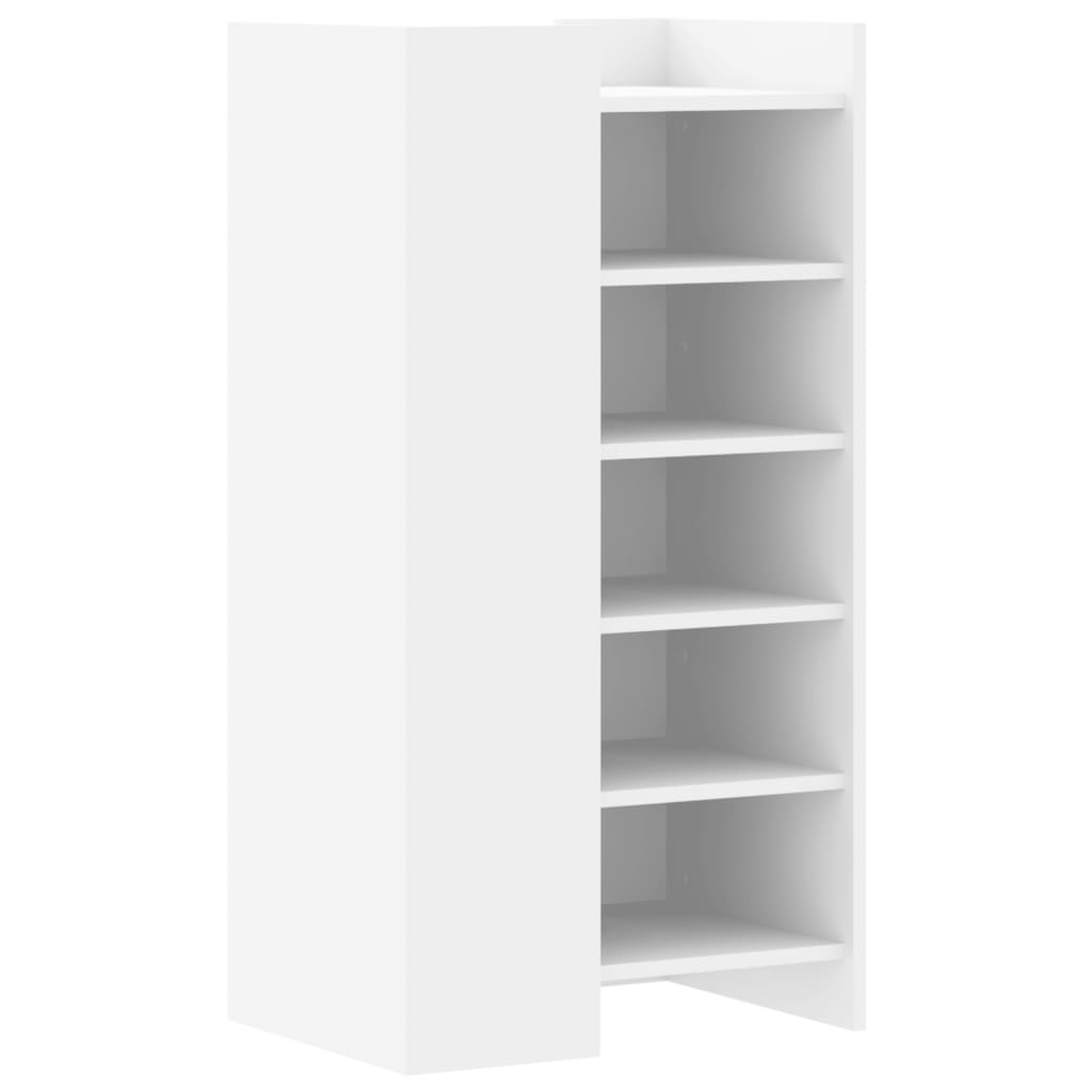 Armoire à chaussures blanc 52x37,5x100 cm bois d'ingénierie - XIOS