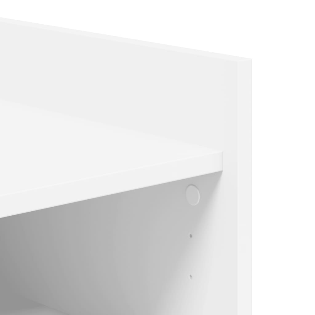 Armoire à chaussures blanc 52x37,5x100 cm bois d'ingénierie - XIOS