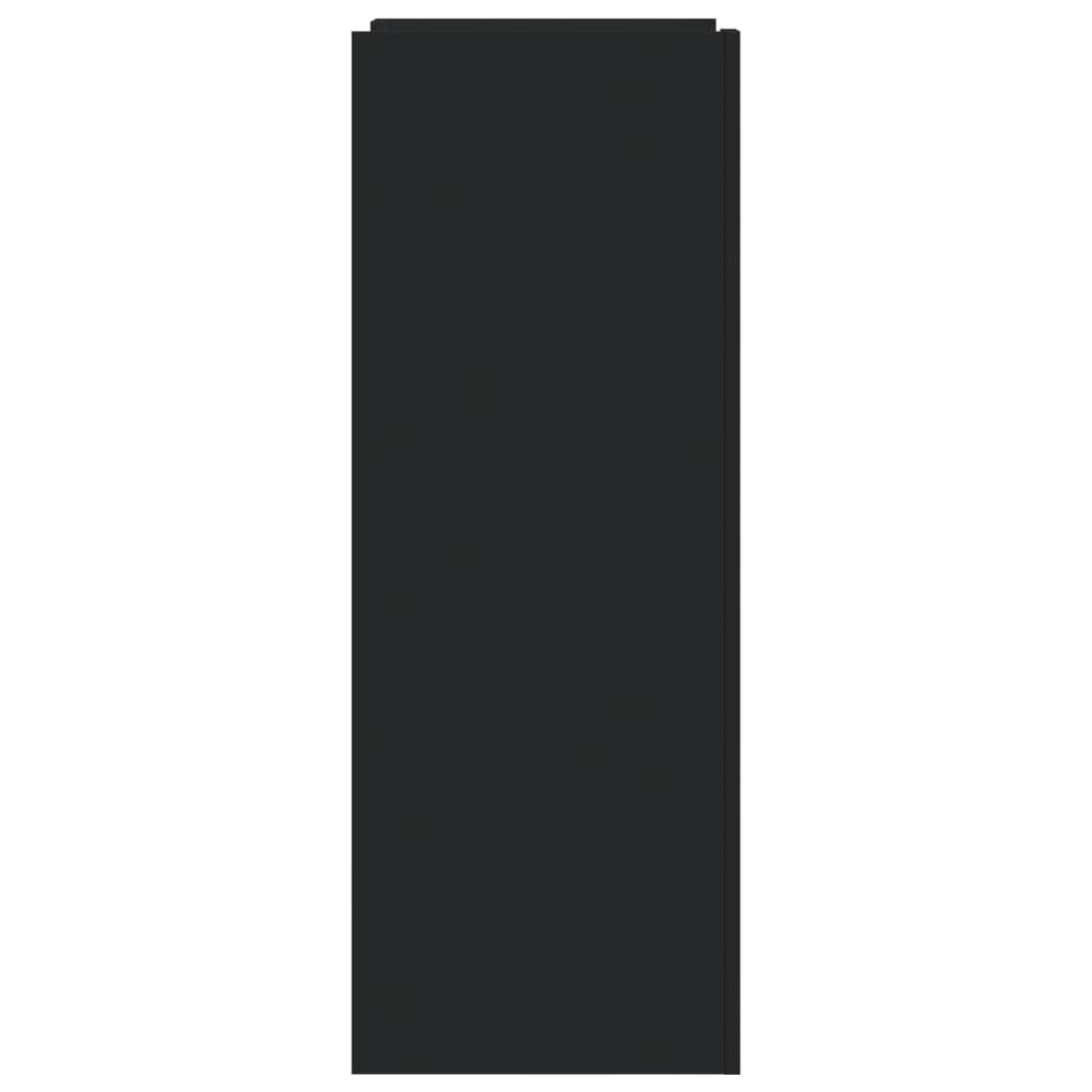 Armoire à chaussures noir 52x37,5x100 cm bois d'ingénierie - XIOS