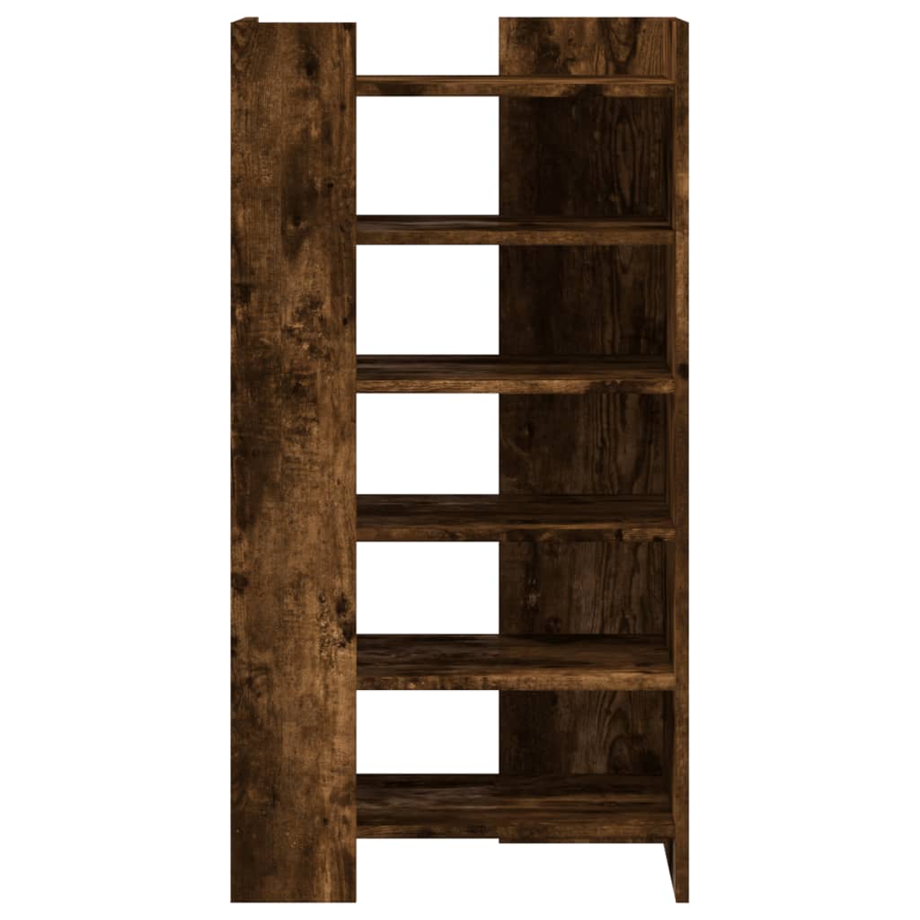 Armoire à chaussures chêne fumé 52x37,5x100cm bois d'ingénierie - XIOS