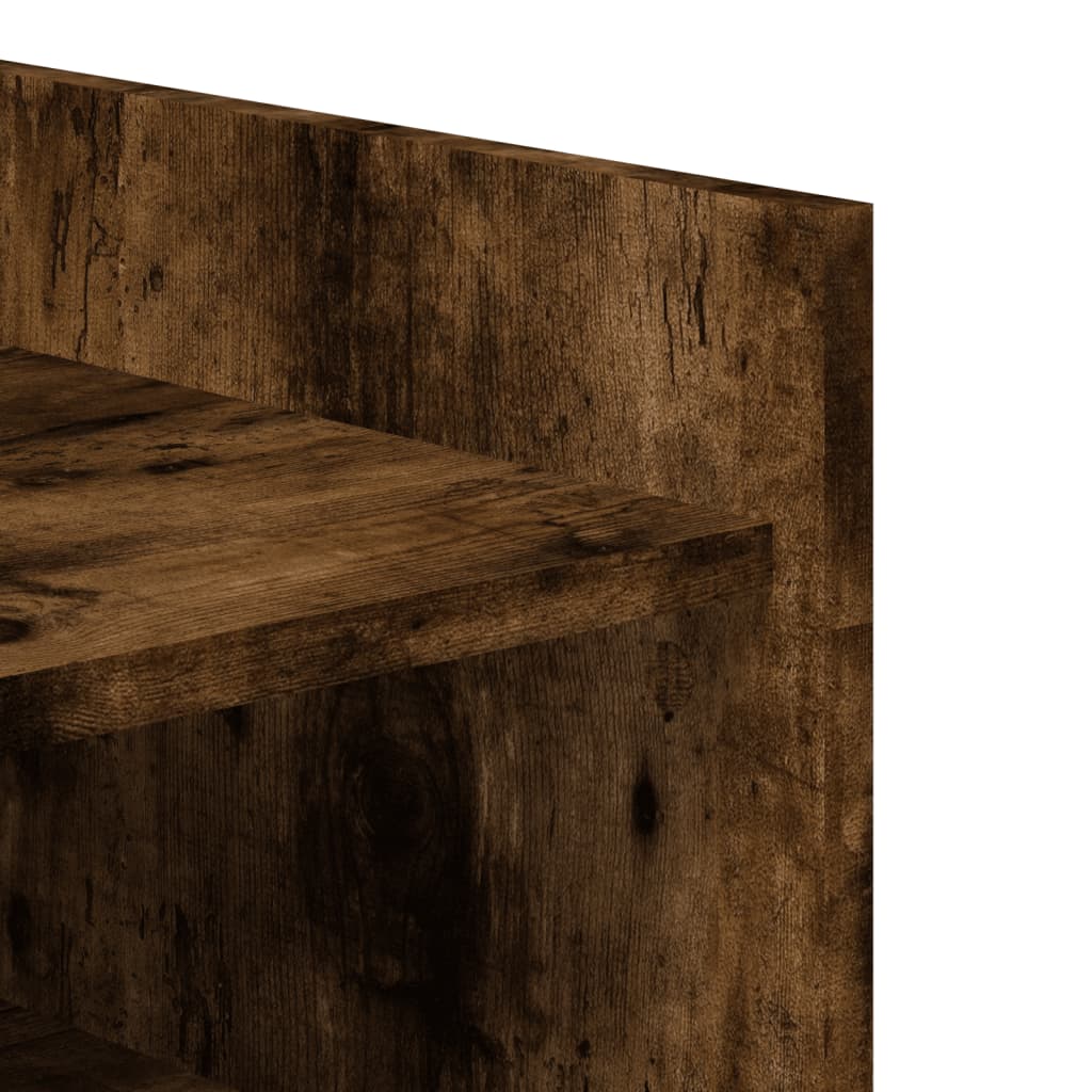 Armoire à chaussures chêne fumé 52x37,5x100cm bois d'ingénierie - XIOS