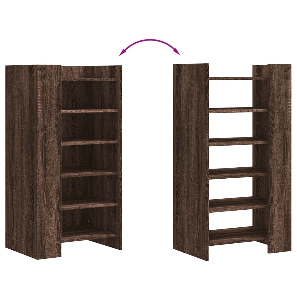 Armoire à chaussures chêne marron 52x37,5x100 cm - XIOS