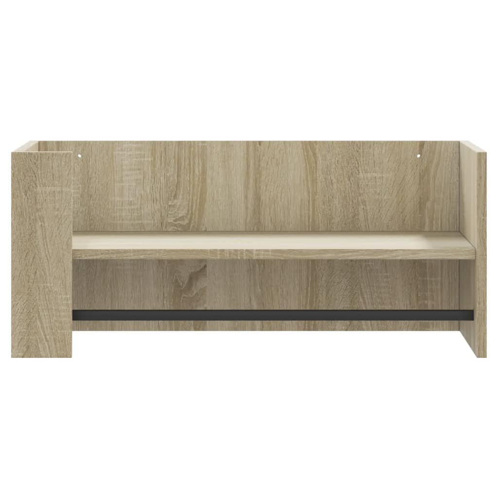 Étagère murale chêne sonoma 70,5x35x30,5 cm bois d'ingénierie - XIOS