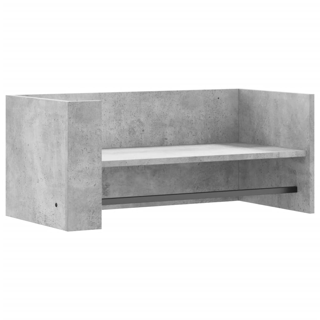 Étagère murale gris béton 70,5x35x30,5 cm bois d'ingénierie - XIOS