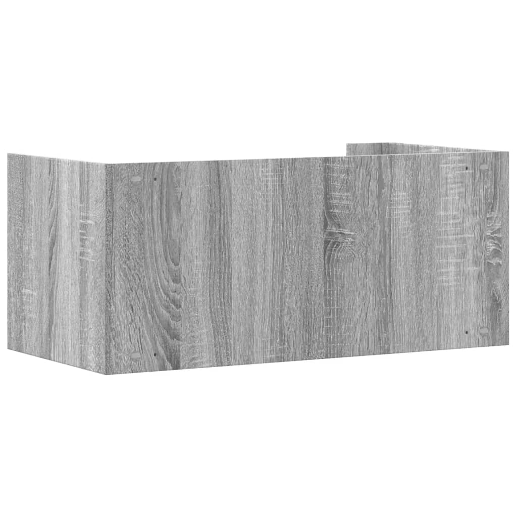 Étagère murale sonoma gris 70,5x35x30,5 cm bois d'ingénierie - XIOS