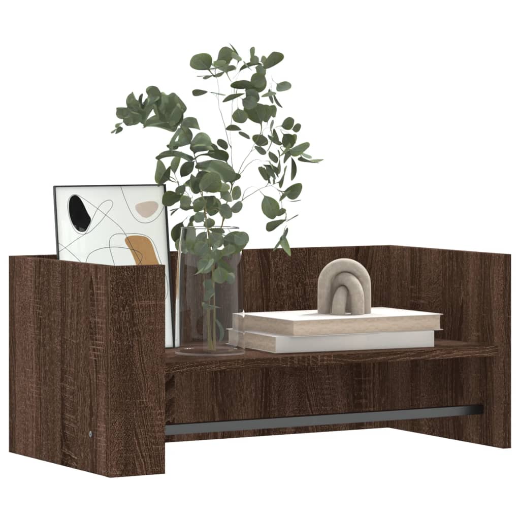 Étagère murale chêne marron 70,5x35x30,5 cm bois d'ingénierie - XIOS