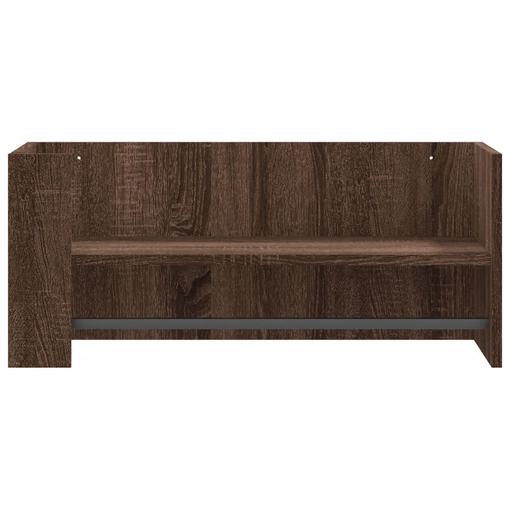 Étagère murale chêne marron 70,5x35x30,5 cm bois d'ingénierie - XIOS