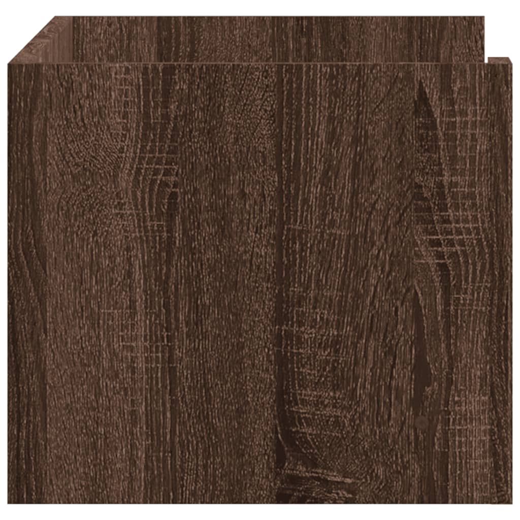 Étagère murale chêne marron 70,5x35x30,5 cm bois d'ingénierie - XIOS