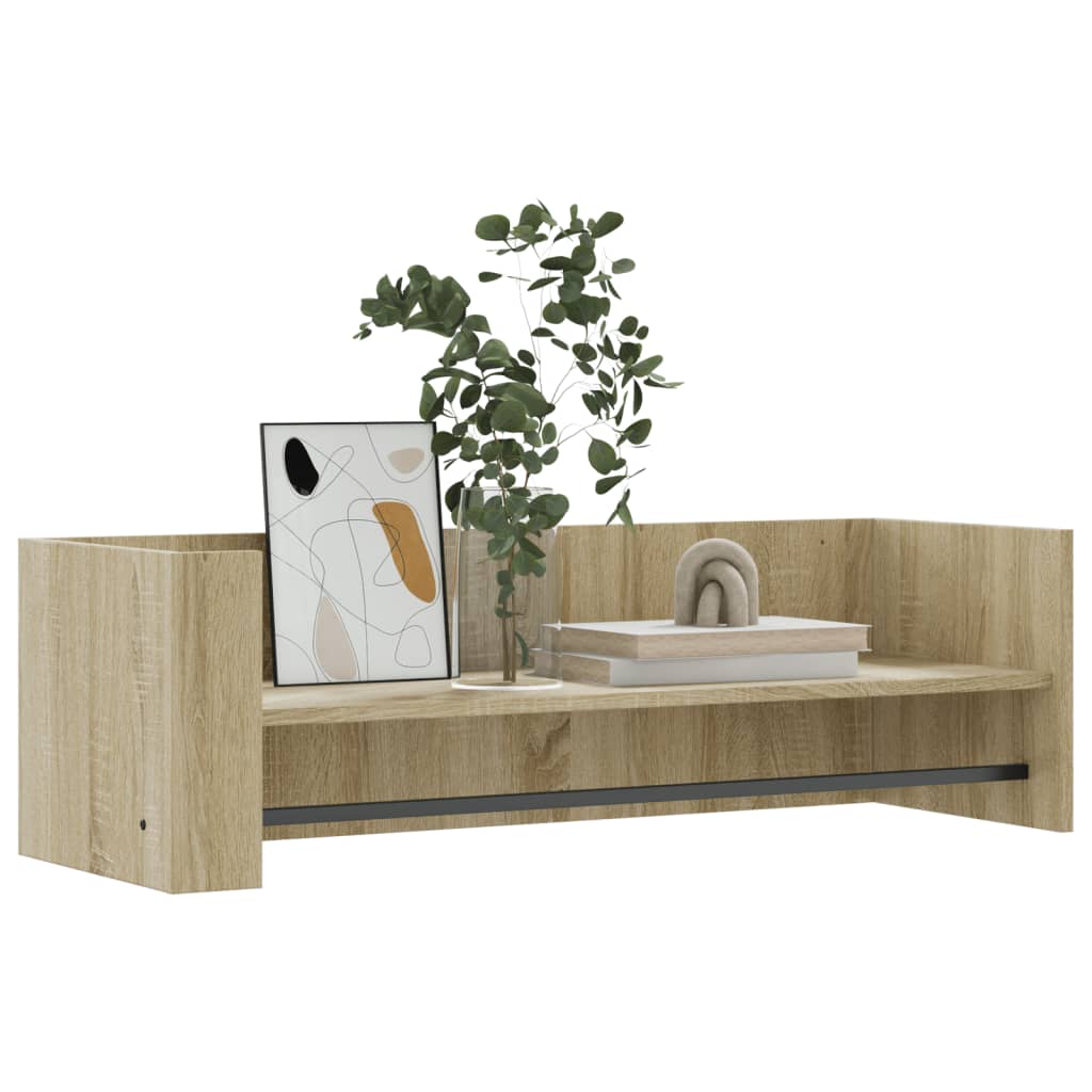 Étagère murale chêne sonoma 100x35x30,5 cm bois d'ingénierie - XIOS